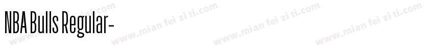 NBA Bulls Regular字体转换